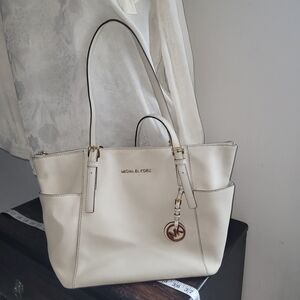 Michael Kors Cream Tote Bag